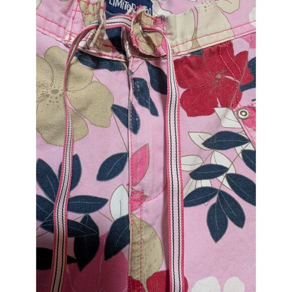 Limited Too Girls Pink Floral Capri Drawstring Pants‎ Size 16 Slim - Picture 7 of 12